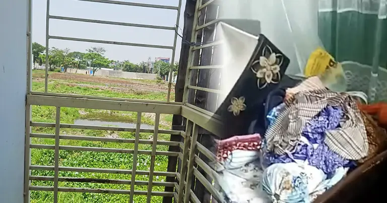 নারায়ণগঞ্জে ডাকাতি হওয়া সেই বাড়ির ছবি